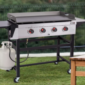 36-Inch Royal Gourmet 4-Burner Propane Gas Flat Top Griddle $248.69 Shipped...