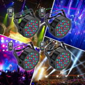 Today Only! 4-Pack 36 LED Stage Lights $71.99 Shipped Free (Reg. $89.99)...