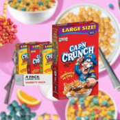 4-Count Cap'n Crunch Original & Crunch Berries Variety Pack as low as $12.94...