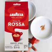 4-Pack Lavazza Qualita Rossa Ground Coffee Blend, Medium Roast $10.20 After...