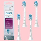 4-Pack Philips Sonicare Genuine Optimal Gum Care Replacement Toothbrush...