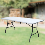 6-Foot Bi-Fold Blow-Molded Plastic Table $35 (Reg. $60) + Free Store Pick...