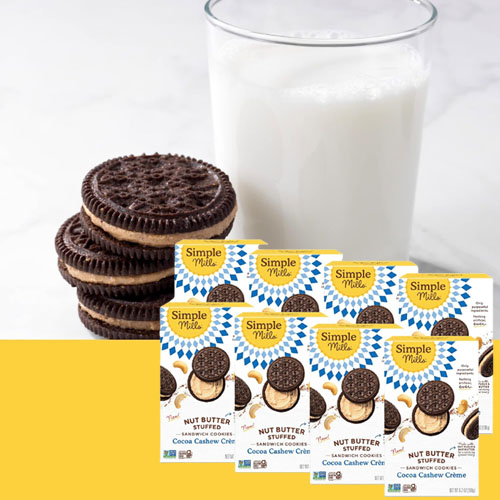 8Pack Simple Mills Cocoa Cashew Crème Sandwich Cookies as low as 27.