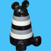 8.1-Inch Green Toys Mickey Mouse Stacker, Black/ White $5.98 (Reg. $18.59)