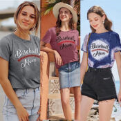 Baseball Mom Shirts for Women $12.59 After Code (Reg. $20.99) - 3 Colors,...