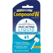 Compound W Maximum Strength Fast Acting Liquid Wart Remover, 0.31-Oz $2.18...