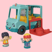 Fisher-Price Little People Musical Toddler Toy Serve It Up Food Truck with...