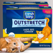 Fresh Step 2-Pack Advanced Outstretch Clumping Cat Litter, 16 Lb Boxes...