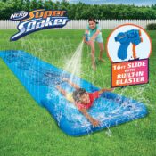 NERF Super Soaker Blast Slider 16-Foot Water Slide $10 (Reg. $20) - Includes...