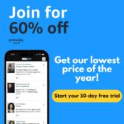 Prime Members Receive a 30-day Free Trial and Save 60% on an annual membership...