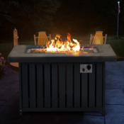 Create unforgettable moments and cozy up around this Propane Fire Pit Table...