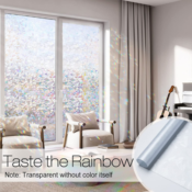 Upgrade your windows with this unique and eye-catching Rabbitgoo Rainbow...