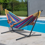 Vivere 9-Foot Double Hammock w/ Stand $60 (Reg. $140) - 3 Colors + More...