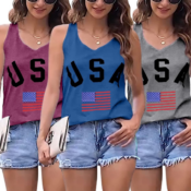 Women's American Flag Tank Top from $7.99 (Reg. $12) - LOWEST PRICE