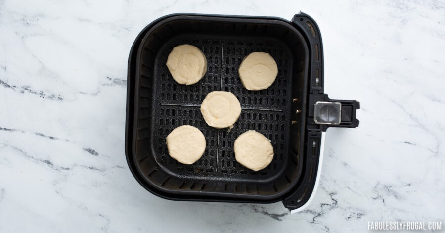 Air Fryer Canned Biscuits - Fabulessly Frugal