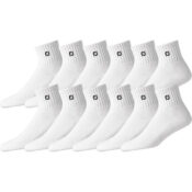 12-Pairs Men's White ComfortSof Quarter Socks as low as $15.19 Shipped...