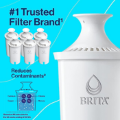 Prime Member Exclusive: 6-Pack Brita Pitcher Replacement Water Filters...
