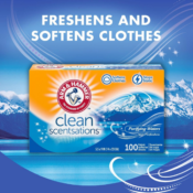 ARM & HAMMER 100-Count Fabric Softener Sheets, Purifying Waters as low...