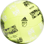 Adidas Unisex-Adult MLS Club Soccer Ball, SYELLO BLACK $9.93 (Reg. $20)...