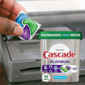 Cascade Platinum 62-Count Dishwasher Pods Actionpacs + Oxi as low as $12.78...