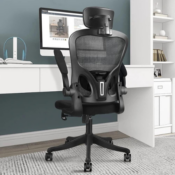 Work smarter and in comfort with Ergonomic Office Chair with Lumbar Support...