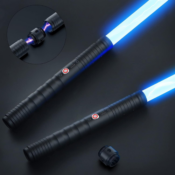 Unleash your inner Jedi with Lightsaber Rechargeable Cosplay RGB, 2-Pack...