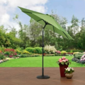 Mainstays 9-Foot Outdoor Tilting Patio Umbrella with Crank $24.97 (Reg....