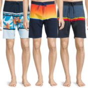 Men’s 9.5-Inch Board Shorts from $5.13 (Reg. $18)