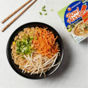 Nongshim 12-Pack Bowl Noodle Hot & Spicy Beef Kimchi Ramen Soup $10.99...