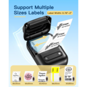 Amazon Prime Members: Portable Bluetooth Thermal Label Printer with Tape...