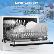 Simplify your dishwashing routine with this Portable Dishwasher for just...