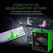 Razer 105-Piece Doubleshot PBT Keycap Upgrade Set $12.98 (Reg. $30)