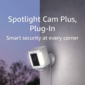 Amazon Prime Exclusive: Ring Spotlight Cam Plus Plug-in $119.99 Shipped...