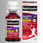 Robitussin Nighttime Long-Acting Cough Medicine for Kids, 4 Fl Oz as low...