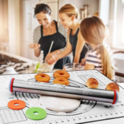 Prime Member Exclusive: Rolling Pin and Pastry Baking Mat Set $14.39 After...