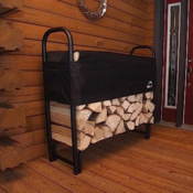 ShelterLogic 4' Adjustable Heavy Duty Steel Frame Outdoor Firewood Rack...
