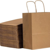 Kraft Paper Bags, 50-Pack, Small $8.09 (Reg. $16.99) - 16¢/paper bag!