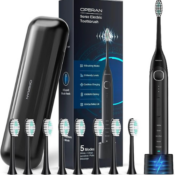 Embrace superior dental hygiene with Sonic Rechargeable Toothbrush for...