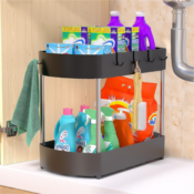 Efficiently organize and access your essentials with this Under Sink Organizer...