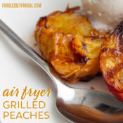 air fryer grilled peaches
