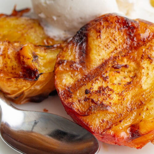 air fryer grilled peaches