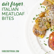 air fryer italian meatloaf bites
