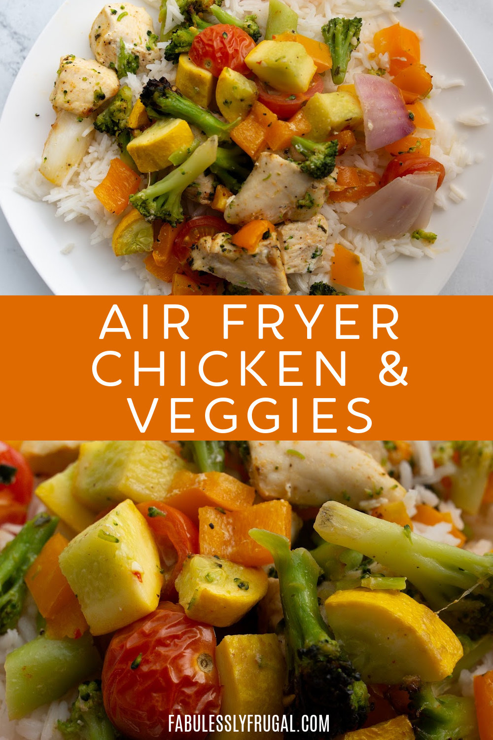 Healthy Air Fryer Chicken and Veggies