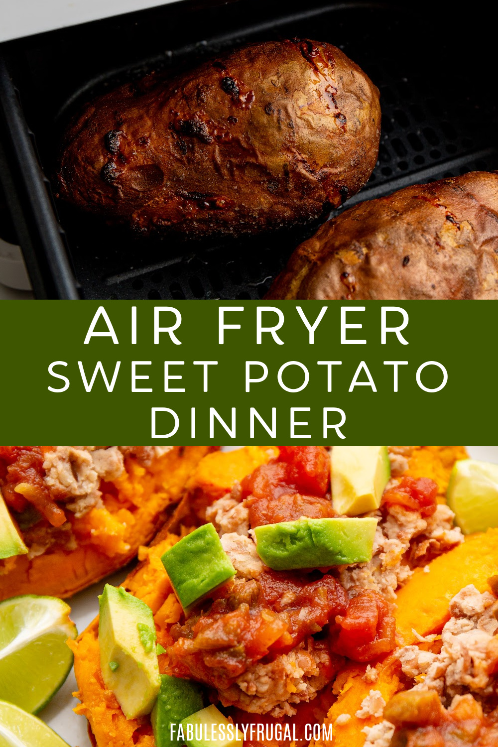air fryer sweet potato dinner