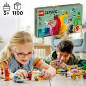 LEGO Classic 90 Years of Play 1100-Piece Building Set with 15 Mini Builds...