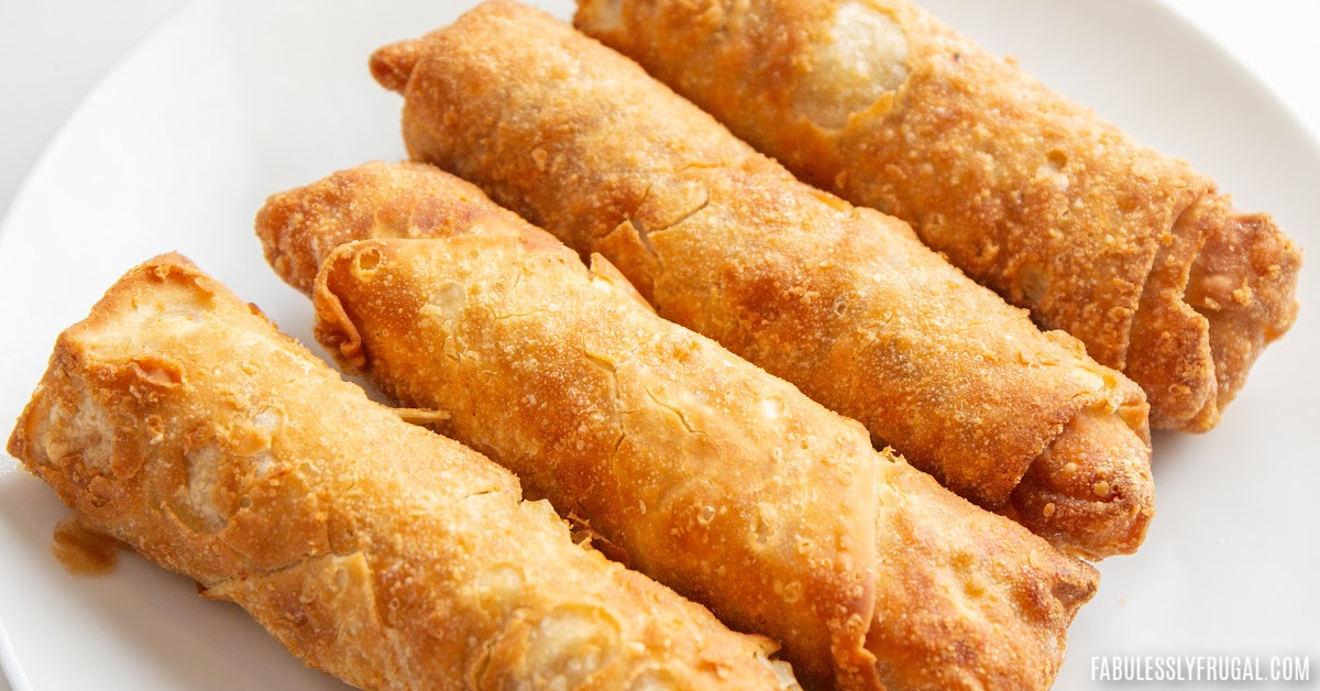 Air Fryer Frozen Egg Rolls Recipe - Fabulessly Frugal