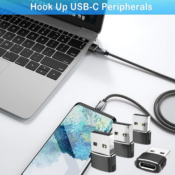 4-Pack USB-A to USB-C Adapter $3.59 After Coupon + Code (Reg. $9) - 90¢...