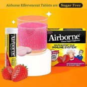 Airborne 30-Count Vitamin C with Zinc Sugar Free Effervescent Tablets as...