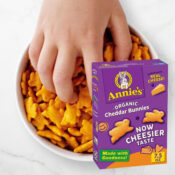 Annie's Homegrown Cheddar Bunnies Baked 7.5-Oz Box Snack Crackers $2.92...