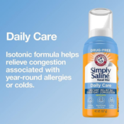 Arm & Hammer Simply Saline Nasal Care Daily Mist, 4.5 oz Bottle as...